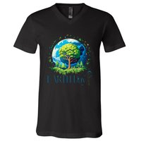 Earth Day 2024 Environmental International Awareness V-Neck T-Shirt