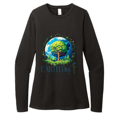 Earth Day 2024 Environmental International Awareness Womens CVC Long Sleeve Shirt