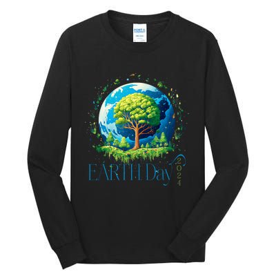 Earth Day 2024 Environmental International Awareness Tall Long Sleeve T-Shirt