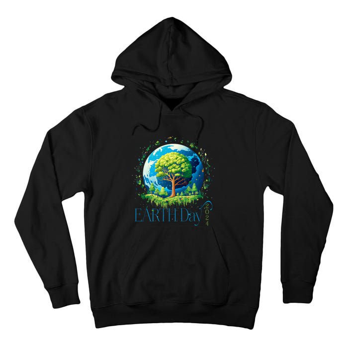 Earth Day 2024 Environmental International Awareness Tall Hoodie