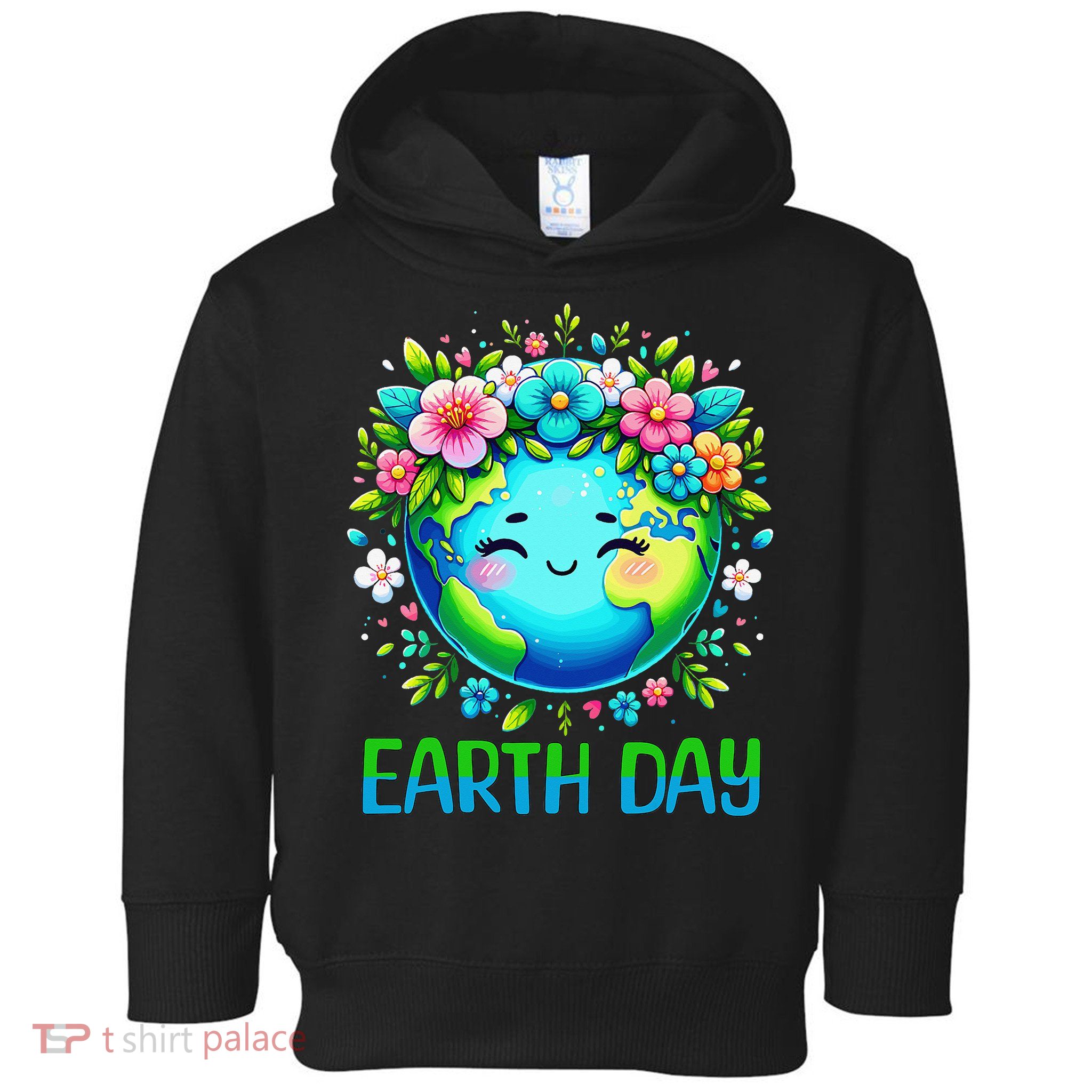 Earth Day 2025 Flower Crowns  Women  Save Earth Toddler Hoodie