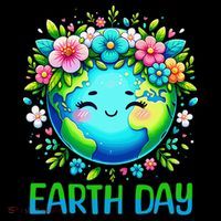Earth Day 2025 Flower Crowns  Women  Save Earth Women's V-Neck T-Shirt
