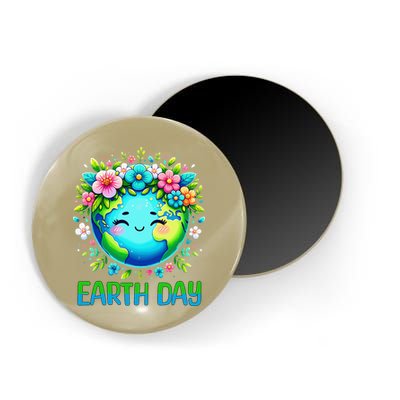 Earth Day 2025 Flower Crowns  Women  Save Earth Magnet