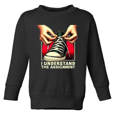 Election Day 2024 I Understand The Assignment Kamala Harris Toddler Sweatshirt