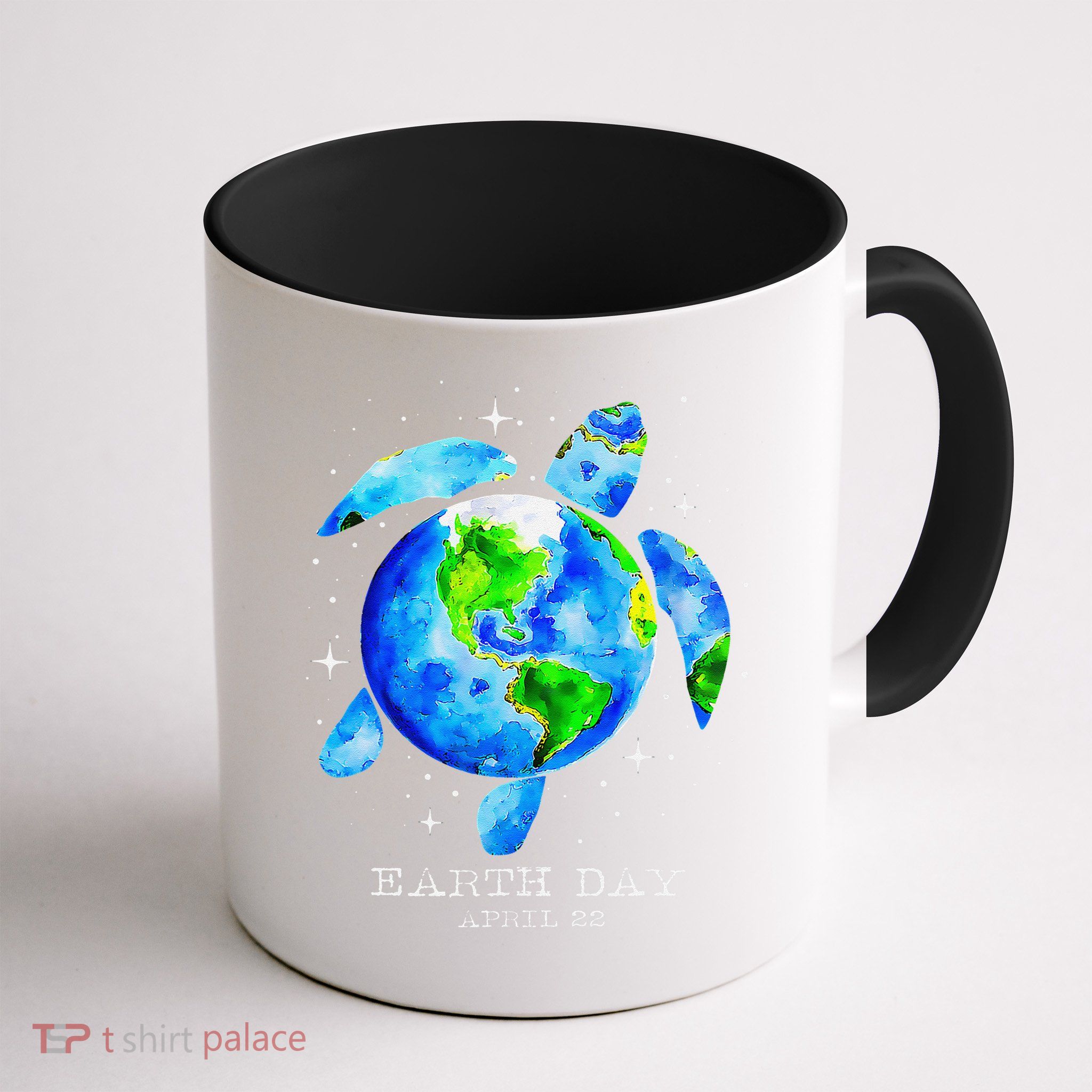 Earth Day 2025 Restore Earth Sea Turtle Art Save The Planet Mug