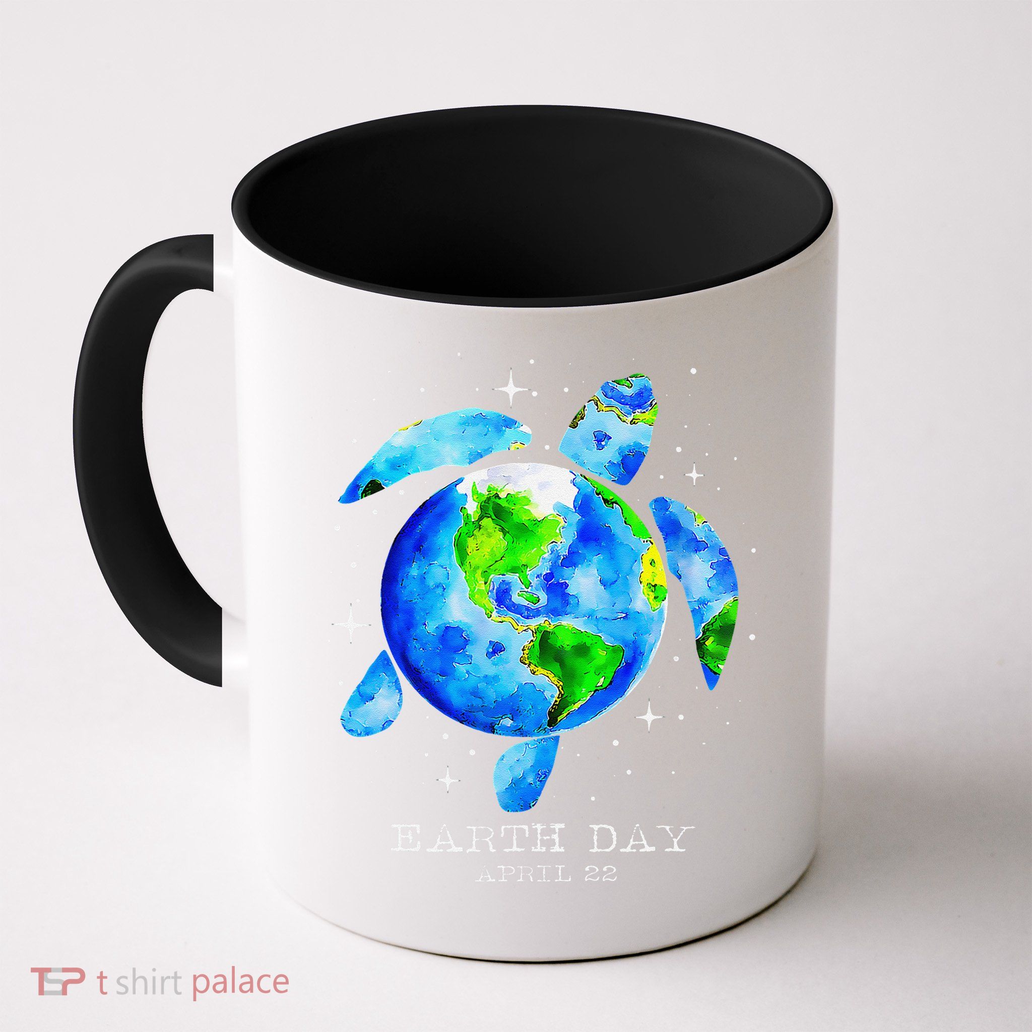 Earth Day 2025 Restore Earth Sea Turtle Art Save The Planet Mug