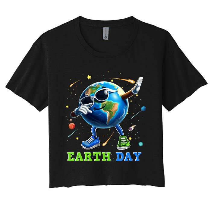 Earth Day 2024 Funny Earth Day Women's Crop Top Tee