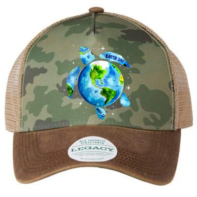 Earth Day 2024 Restore Earth Sea Turtle Art Save The Planet Legacy Tie Dye Trucker Hat