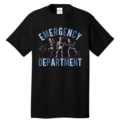 Emergency Department 4th July Er Nurse Tall T-Shirt