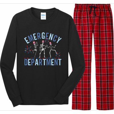 Emergency Department 4th July Er Nurse Long Sleeve Pajama Set