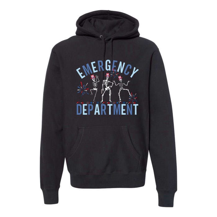 Emergency Department 4th July Er Nurse Premium Hoodie