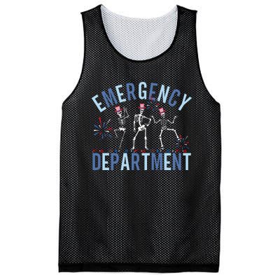 Emergency Department 4th July Er Nurse Mesh Reversible Basketball Jersey Tank