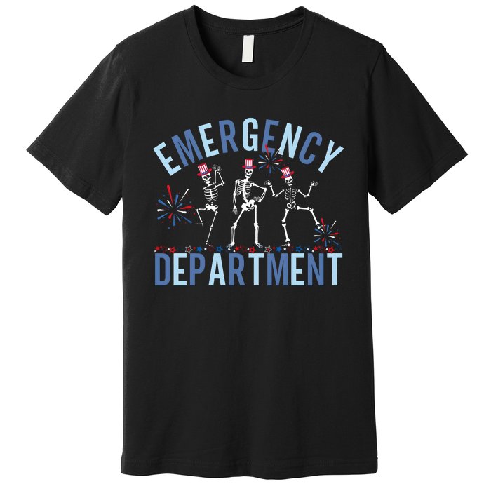 Emergency Department 4th July Er Nurse Premium T-Shirt