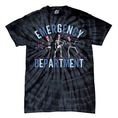 Emergency Department 4th July Er Nurse Tie-Dye T-Shirt