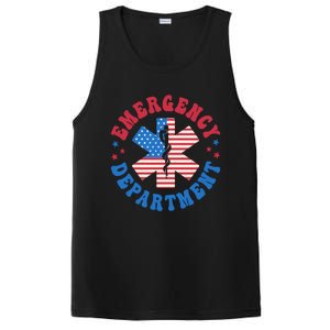 Emergency Departt 4th Of July Emergency Room Er Nurse Great Gift PosiCharge Competitor Tank