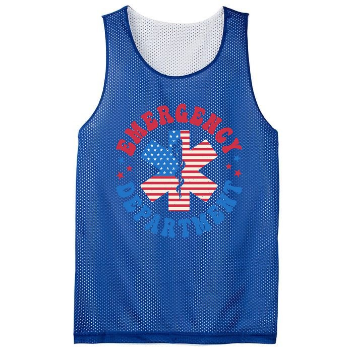 Emergency Departt 4th Of July Emergency Room Er Nurse Great Gift Mesh Reversible Basketball Jersey Tank