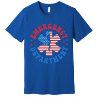 Emergency Departt 4th Of July Emergency Room Er Nurse Great Gift Premium T-Shirt