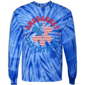 Emergency Departt 4th Of July Emergency Room Er Nurse Great Gift Tie-Dye Long Sleeve Shirt