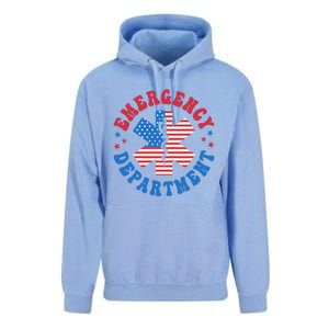 Emergency Departt 4th Of July Emergency Room Er Nurse Great Gift Unisex Surf Hoodie