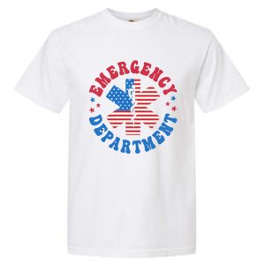 Emergency Departt 4th Of July Emergency Room Er Nurse Great Gift Garment-Dyed Heavyweight T-Shirt