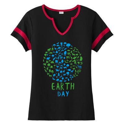 Earth Day 54th Earth Day 2024 Ladies Halftime Notch Neck Tee