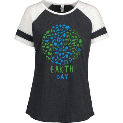 Earth Day 54th Earth Day 2024 Enza Ladies Jersey Colorblock Tee