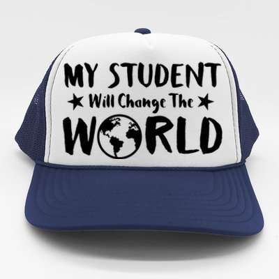 Earth Day 51th Anniversary Student Change World Teacher Gift Trucker Hat