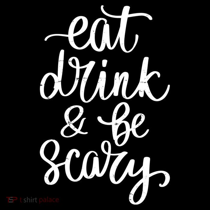 Eat Drink And Be Scary Funny Halloween Party Tall T-Shirt