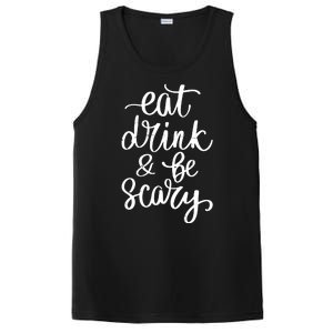 Eat Drink And Be Scary Funny Halloween Party PosiCharge Competitor Tank