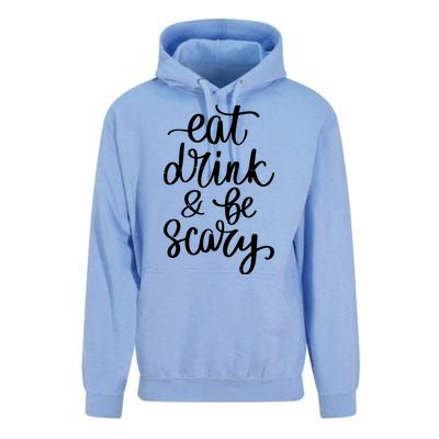 Eat Drink And Be Scary Funny Halloween Party Unisex Surf Hoodie