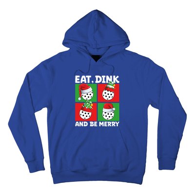 Eat Dink And Be Merry Cute Gift Holiday Pickleball Sport Lover Gift Hoodie