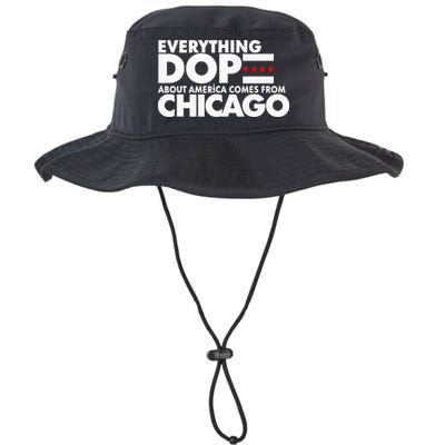 Everything Dope About America Comes From Chicago Quote Bucket Hat