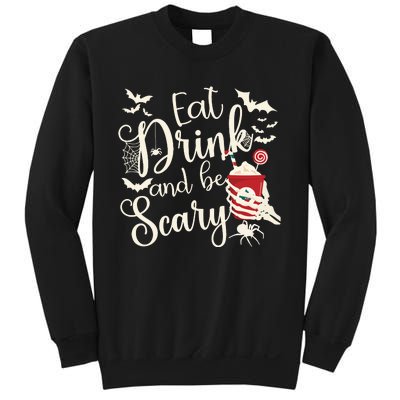 Eat Drink And Be Scary Christmas Holiday Goth Christmas Sweatshirt