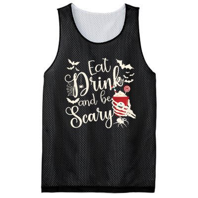 Eat Drink And Be Scary Christmas Holiday Goth Christmas Mesh Reversible Basketball Jersey Tank