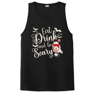 Eat Drink And Be Scary Christmas Holiday Goth Christmas PosiCharge Competitor Tank