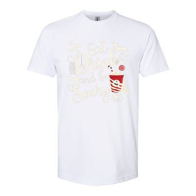 Eat Drink And Be Scary Christmas Holiday Goth Christmas Softstyle CVC T-Shirt