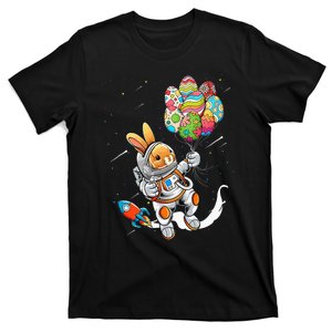 Easter Day Astronaut Bunny Rabbit Planet Egg T-Shirt