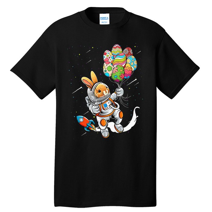 Easter Day Astronaut Bunny Rabbit Planet Egg Tall T-Shirt