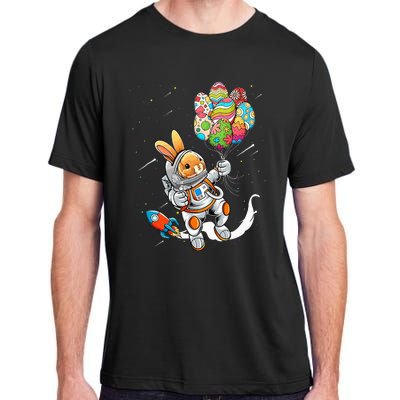 Easter Day Astronaut Bunny Rabbit Planet Egg Adult ChromaSoft Performance T-Shirt