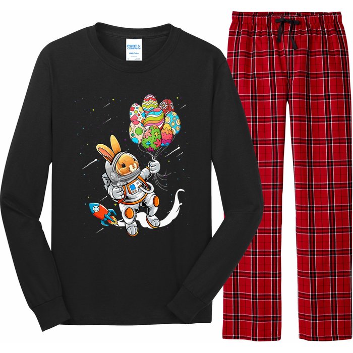 Easter Day Astronaut Bunny Rabbit Planet Egg Long Sleeve Pajama Set