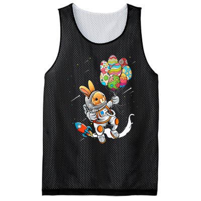 Easter Day Astronaut Bunny Rabbit Planet Egg Mesh Reversible Basketball Jersey Tank