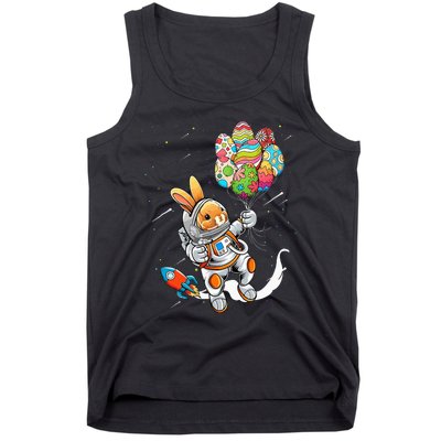 Easter Day Astronaut Bunny Rabbit Planet Egg Tank Top