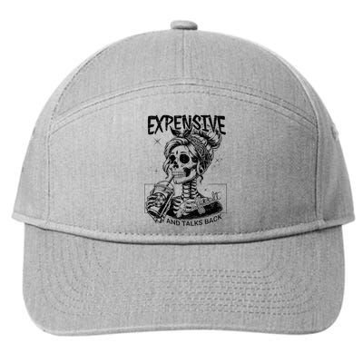 Expensive Difficult And Talks Back Mothers Day 7-Panel Snapback Hat