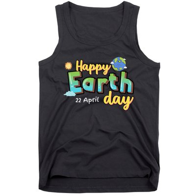 Earth Day April 22 Eco-Friendly Celebration Tank Top