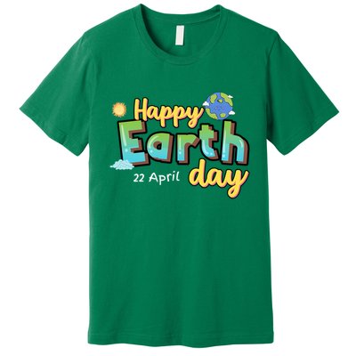 Earth Day April 22 Eco-Friendly Celebration Premium T-Shirt