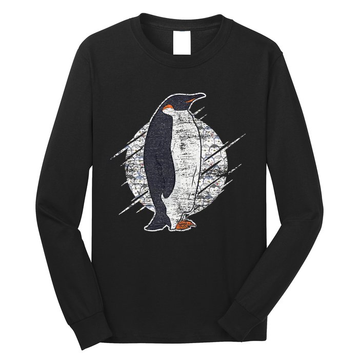 Earth Day Antarctic Animals Zoo Penguin Long Sleeve Shirt