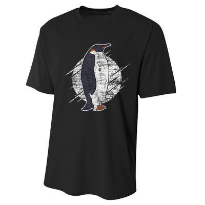 Earth Day Antarctic Animals Zoo Penguin Performance Sprint T-Shirt