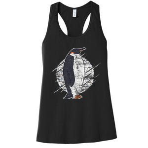 Earth Day Antarctic Animals Zoo Penguin Women's Racerback Tank