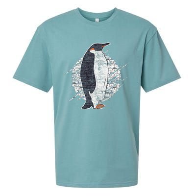 Earth Day Antarctic Animals Zoo Penguin Sueded Cloud Jersey T-Shirt