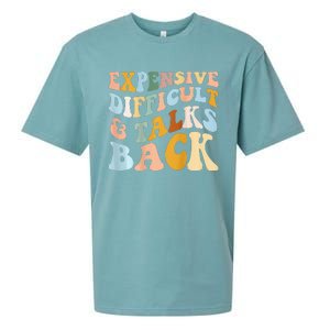 Expensive Difficult And Talks Back Mothers' Day Mom Life Sueded Cloud Jersey T-Shirt